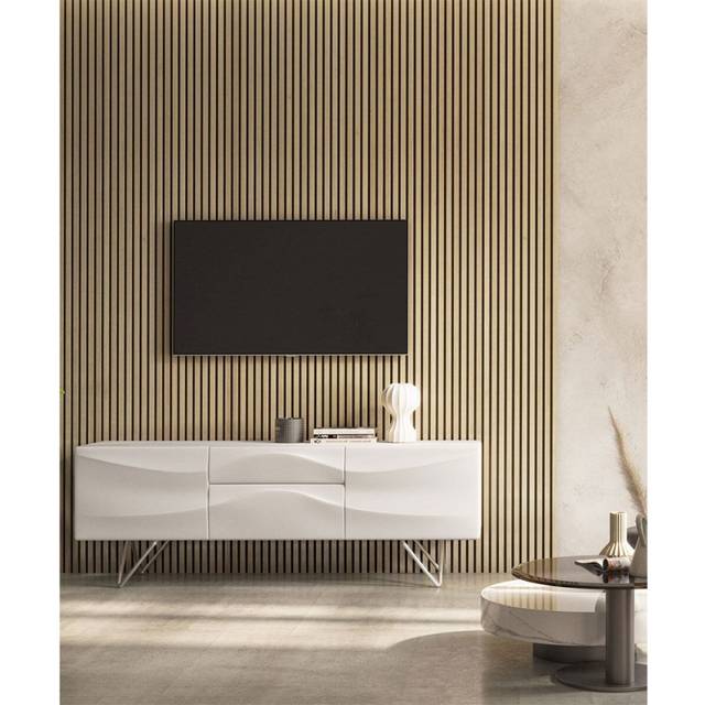(Light Oak) Acoustic Slat Wall Panelling 2400 x 600mm