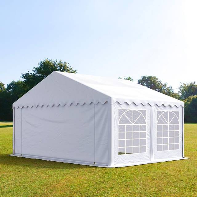 TOOLPORT 5x4m Marquee / Party tent, PVC 700, white - (6164)
