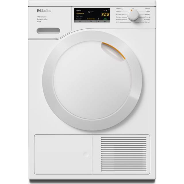 Miele TEA525WP Active 8kg Heat Pump Tumble Dryer - Lotus White