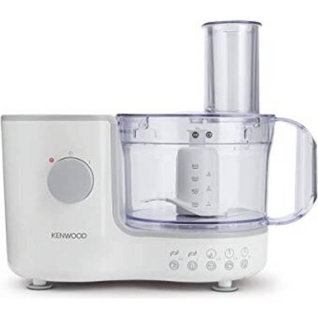 Kenwood Compact Food Processor, 1.4L Bowl, Blender, Emulsifying, Chopping Blade, Shredder Disc 400W, FP120, White
