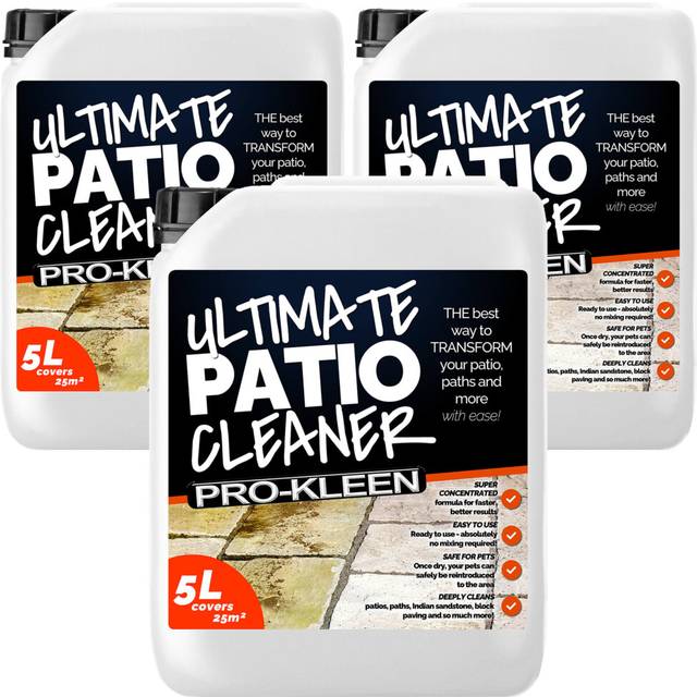 (3) Pro-Kleen Ultimate Patio and Driveway Cleaner 5L