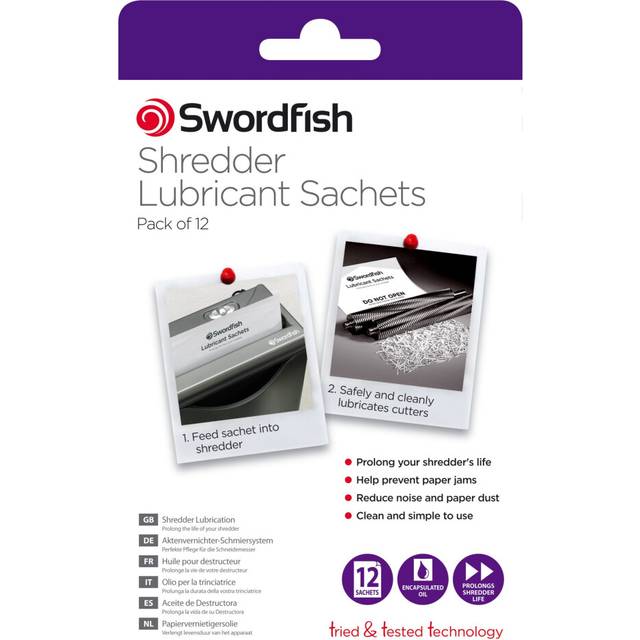 Swordfish Shredder Lubrication Pack of 12, White