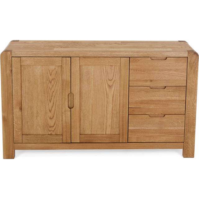 Murrysville Oak Large Sideboard - Brown (80cm H X 140cm W X 40cm D)