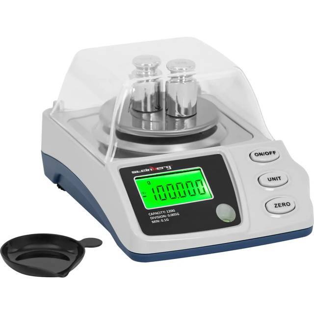 Steinberg Systems Precision Weighing Scales - 0.1 - 120 g / 0.005 g - Ø 68 mm - wind shield SBS-LW-1020