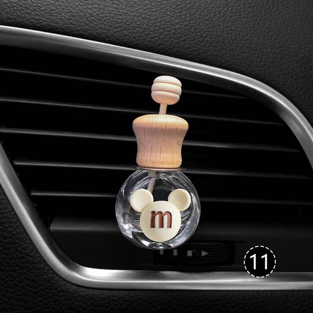 (11) Car Perfume Bottle Perfume Pendant Air Freshener Hanging Glass Bottle