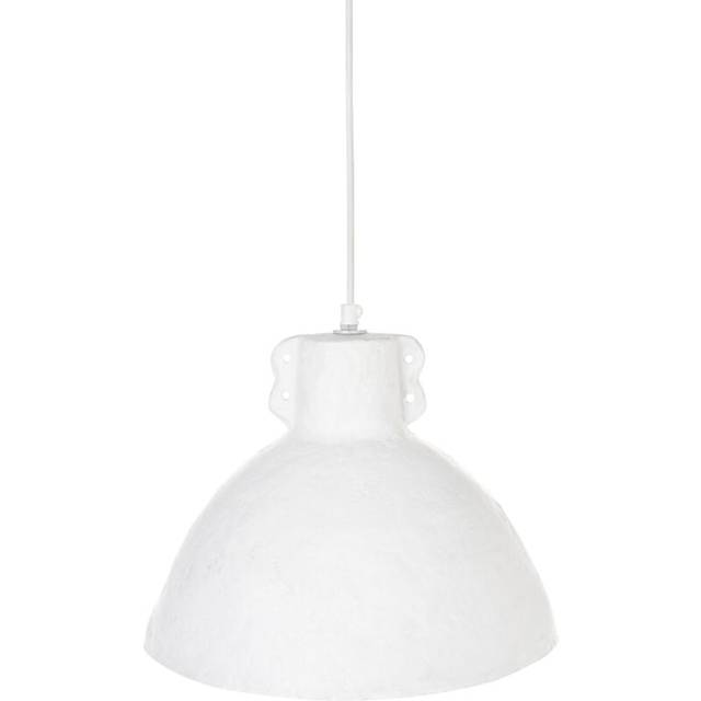 Pendant Lamp Handmade Paper Mache White Miguelete