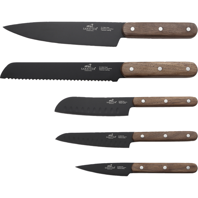 Lion Sabatier - International Phenix Walnut Knivsæt 5 dele Sort/Træ
