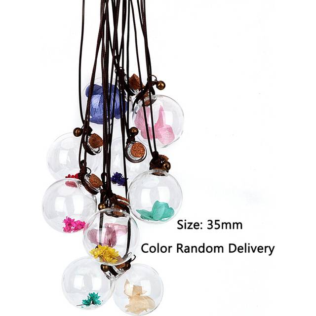 Car Hanging Perfume Pendant Fragrance Air Freshener Empty Glass Bottle