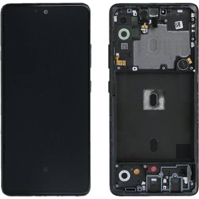 Samsung Galaxy A51 5G Original Skärm Super AMOLED Display Glas - Svart