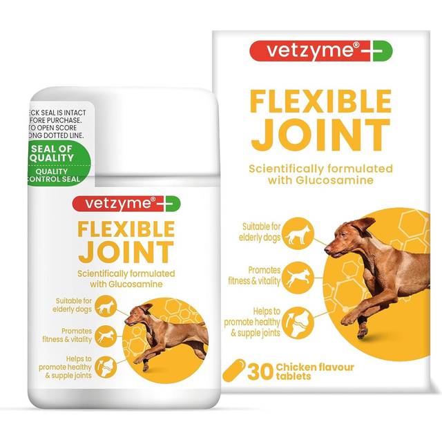 (45 g (Pack of 1)) Vetzyme Flexible Joint Supplements for Dogs
