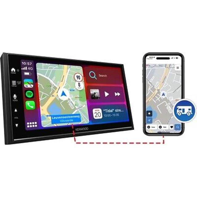 Kenwood DMX7722DABCAMPER, bilstereo till husbil med trådlös CarPlay & Android Auto