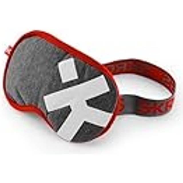 SKROSS - Deluxe Sleep Mask - Mask för att sova på flygresan, bilar, tåg. Mjuka ögonmasker blockerar ljuset 100% - tvättbart - Mörkgrå
