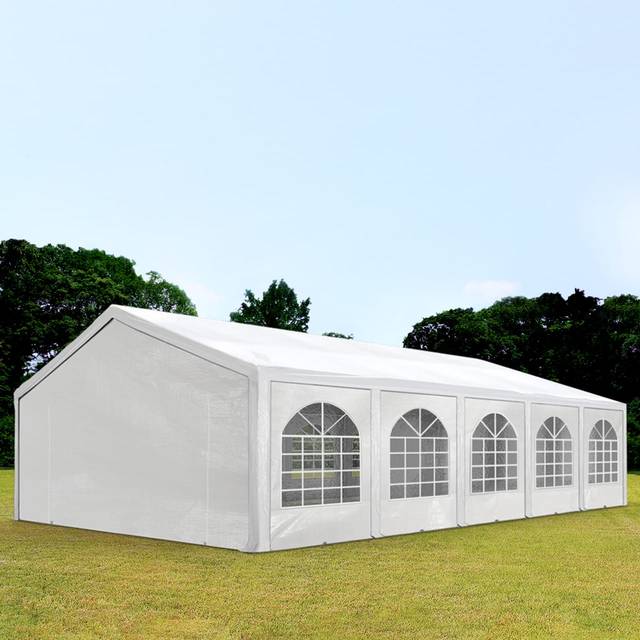 TOOLPORT 5x10m Marquee / Party tent, PE 450, white - (91116)