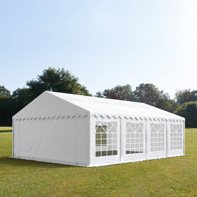 5x8m partytält, PVC 700, vit - (4782)