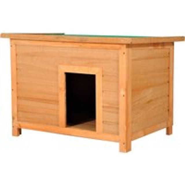 PawHut Wooden Dog Kennel Elevated Dog Pet House w/ Open Top 82W x 58D x 58H cm