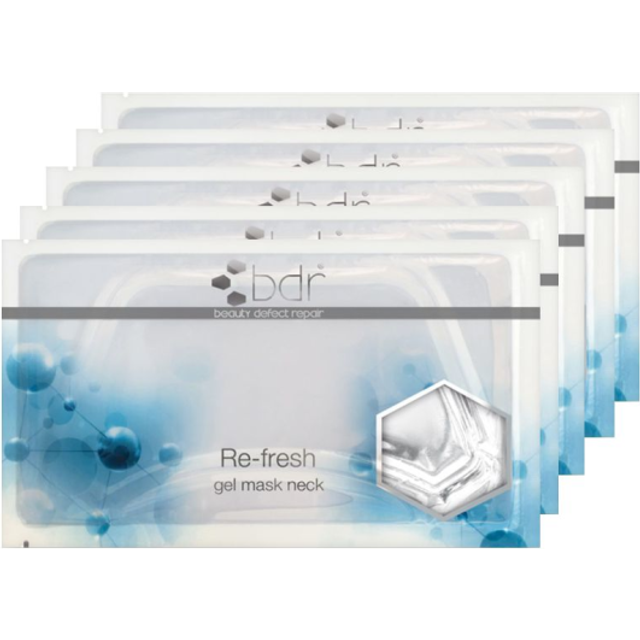 bdr Re-fresh Gel Mask Neck 5 Stück
