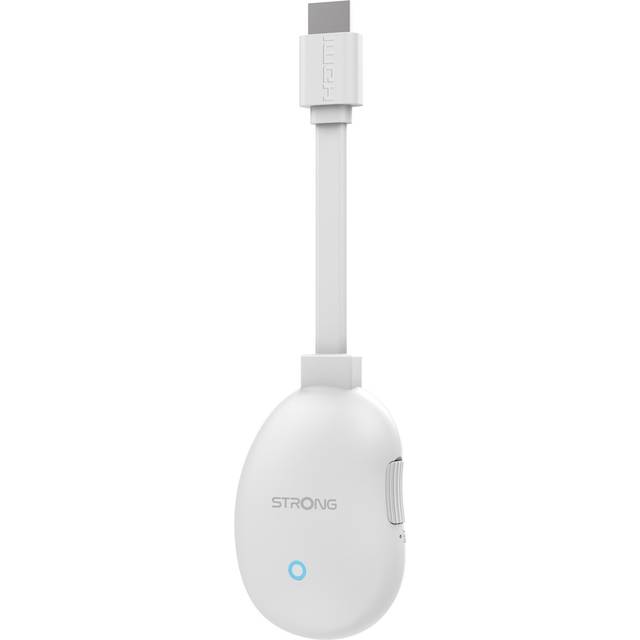 Stark – 4K UHD Android TV streaming-box – Leap-Neve – Google TV HDMI-Stick – Wi-Fi 6 – Chromecast Built-In – Kompatibel med Google Röststyrning – Dolby Vision-Atmos – Vit