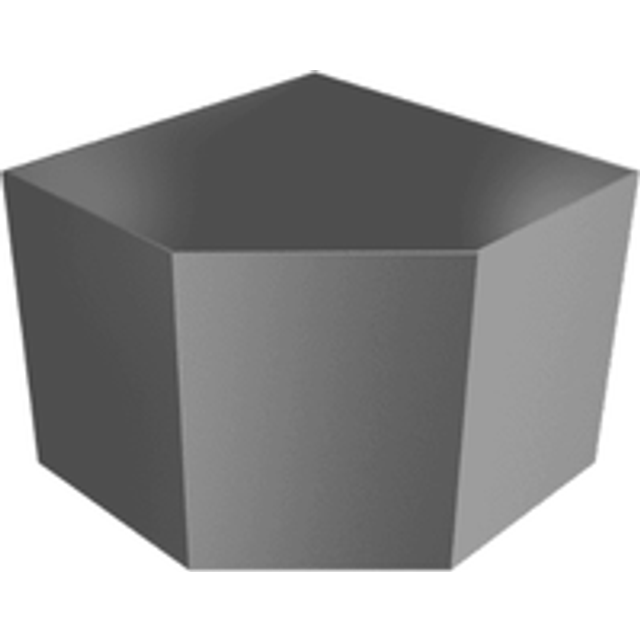 Aluminium Round Swaged Minerva Corner Hopper - 63mm PPC Finish Anthracite Grey