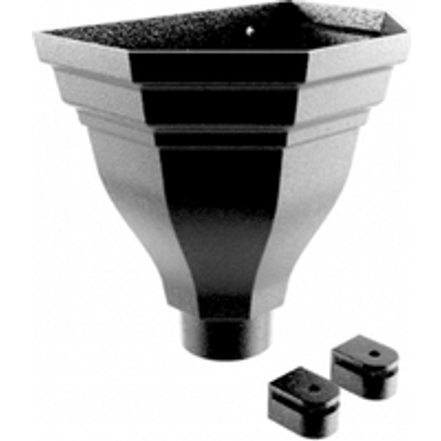 Cast Aluminium Round Merus Small Hopper - 63mm PPC Finish Black