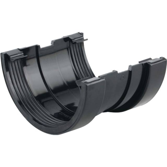 Wavin Osma SuperLine gutter union 125mm black - Black
