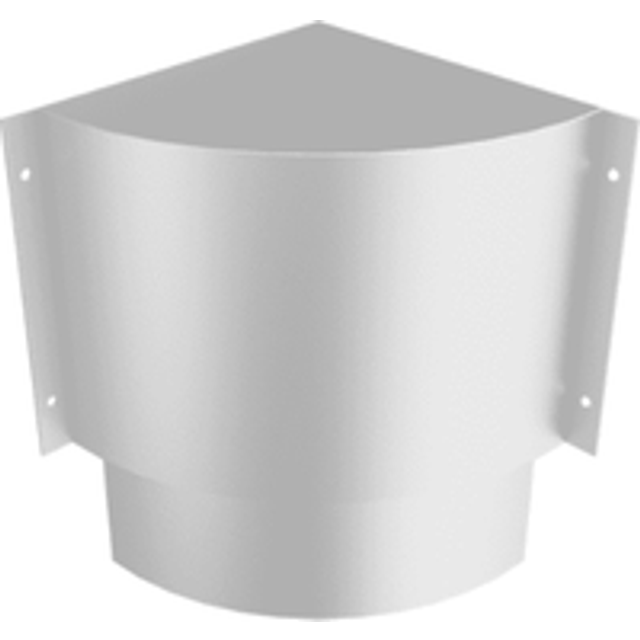 Aluminium Round Swaged Numina Corner Hopper - 76mm PPC Finish
