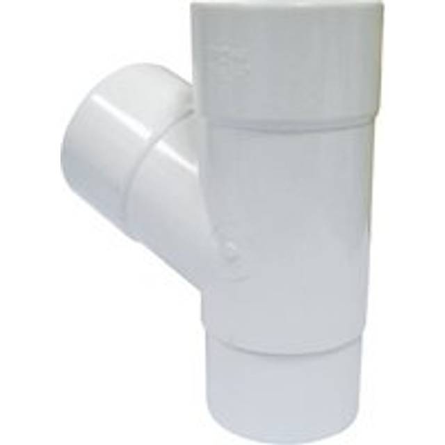 FloPlast Deepflow/ Hi-Cap Downpipe Branch - 67.5 Degree x 80mm White