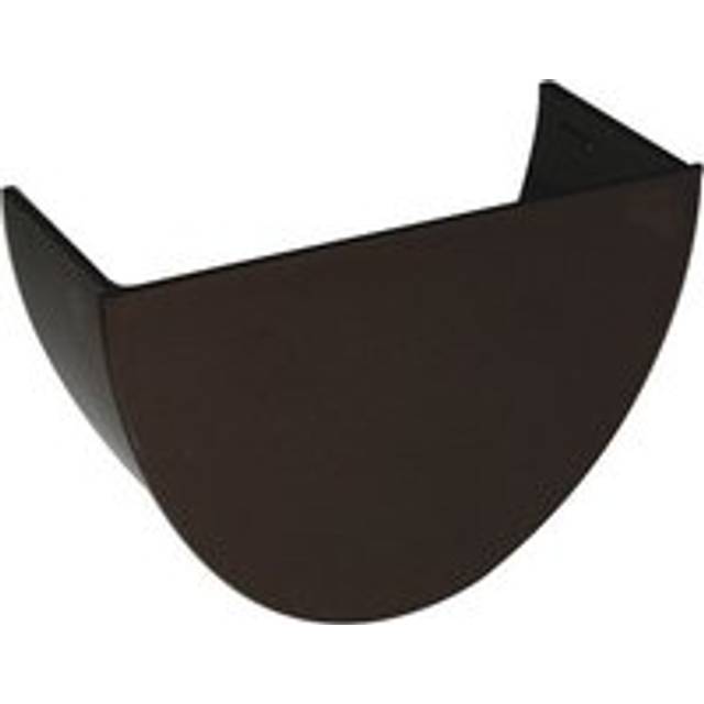 FloPlast Deepflow/ Hi-Cap Gutter Internal Stopend - 115mm x 75mm Brown