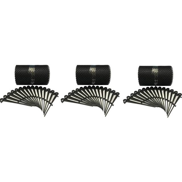 6 Metres Gutter Protection Mesh Guard with 15 Fixing Clips