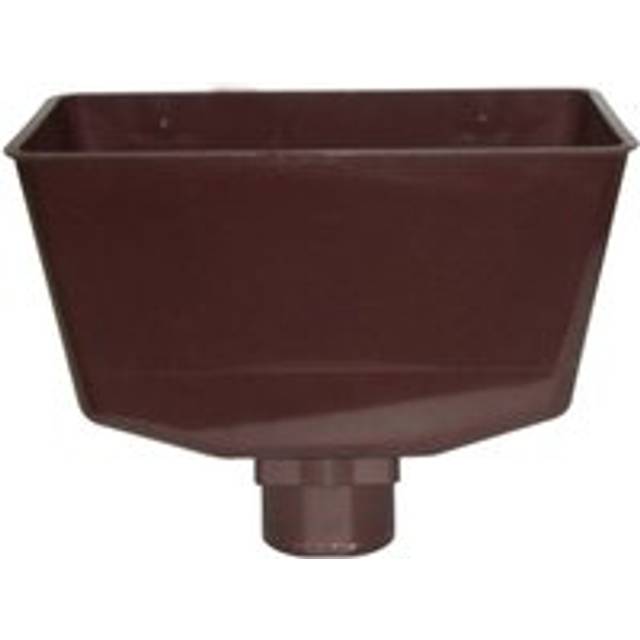 FloPlast Downpipe Universal Round/ Square Hopper - Brown