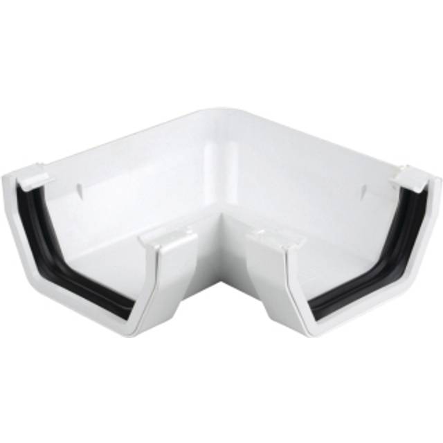 Wavin Osma SquareLine gutter angle 90° 100mm white 4T803W - White