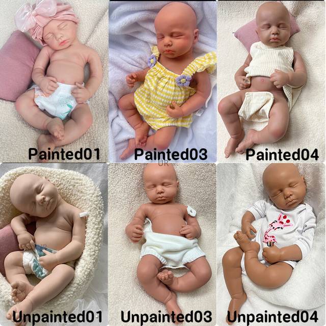 "(Boys, Draw 04) Soft 20"" 50cm Full Body Solid Silicone Reborn Baby Doll Newborn Baby Girl/Boy"