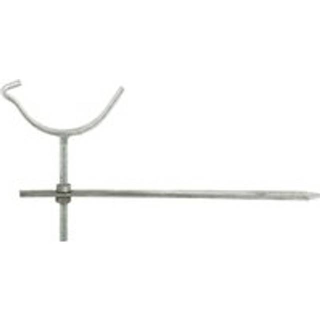 Cast Iron Beaded Half Round Gutter Rise andamp; Fall Bracket - 100mm Galvanised