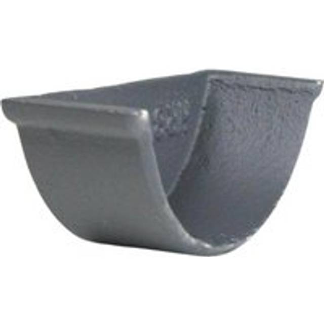 Cast Iron Beaded Half Round Gutter Internal Stopend - 100mm Primed