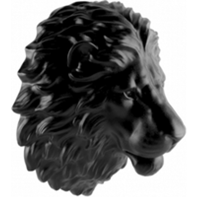 Aluminium Gutter Motif Lions Head Large - Black