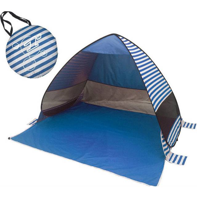 (Blue) Fully Automatic P0P-UP Tent 2 Second Quick Open Beach Tent With Storage Bag Portable UV Protection Sunshade