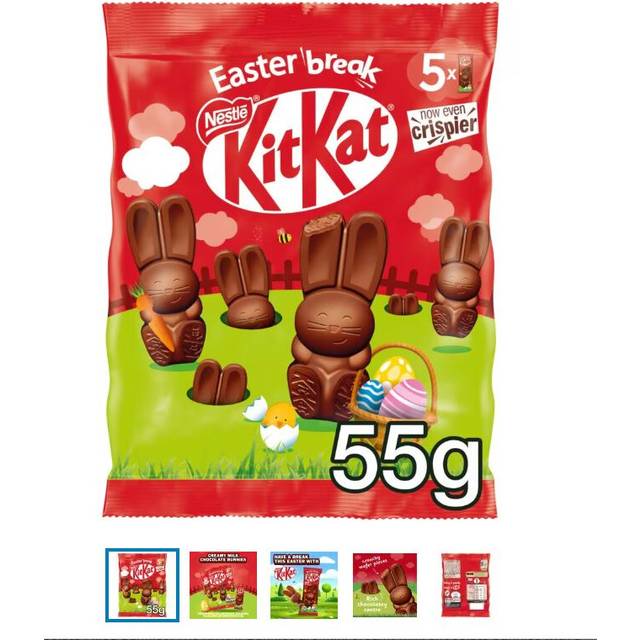 Kit Kat Milk Chocolate Mini Bunnies 55G Pack Of 8 Gift For Easter