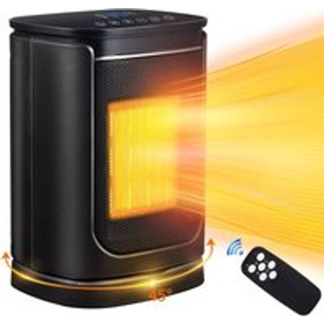 1500W Ceramic Fan Heater with Remote Control - Bathroom - Alwaysh
