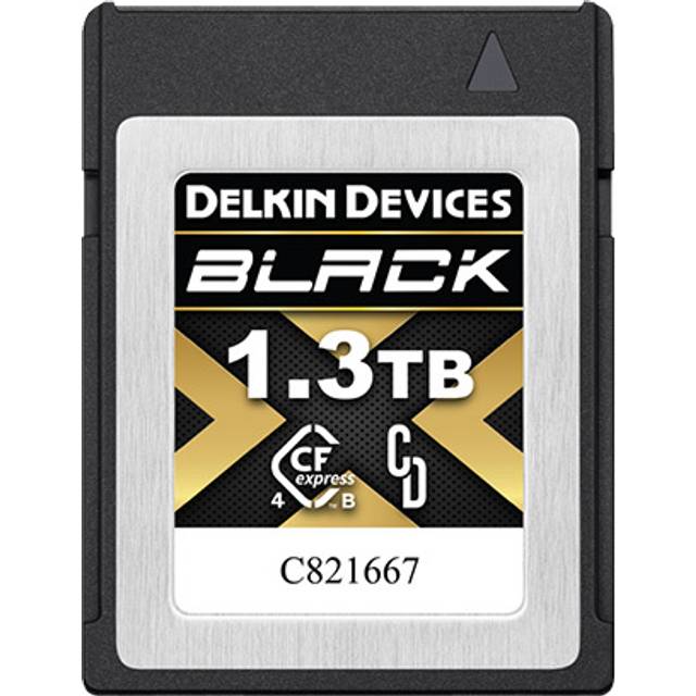Delkin BLACK 1.3TB (3550 MB/s) CFexpress Type B 4.0 Memory Card - Black