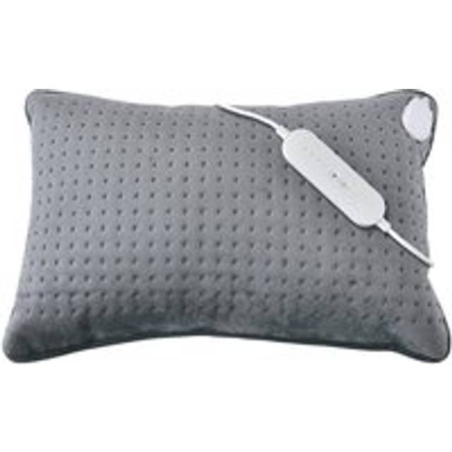 Electric Heated XL Cushion Pillow Heat Pad Therapeutic Pain Relief - Grey - One Size