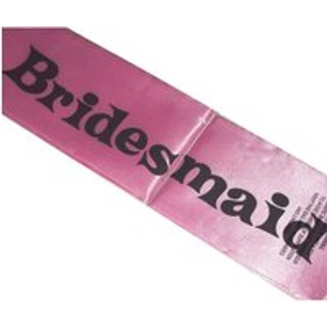 Bridesmaid Hen Party Sash With Pink And Black Writing