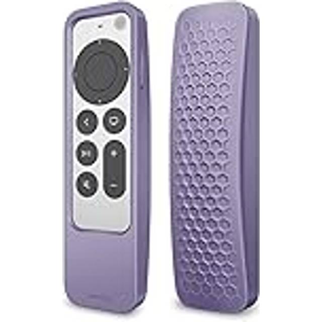 Fintie 2-i-1 skyddsfodral för Apple TV Siri Remote 2021 2022 och Apple AirTag – lätt, halkfritt stötsäkert fodral för Apple TV 4K/HD Siri Remote Controller (2:a generationen/3:e generationen)