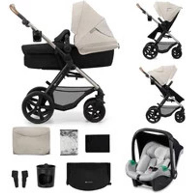 Kinderkraft Moov 2 3in1 Travel System With Mink Pro Car Seat - Moonlight Grey