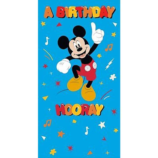 Disney Unique Mickey Mouse Birthday Card