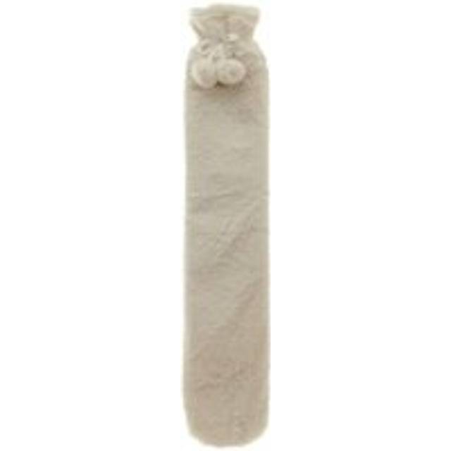 AROMA HOME Faux Fur Long Hot Water Bottle - Cream, Cream