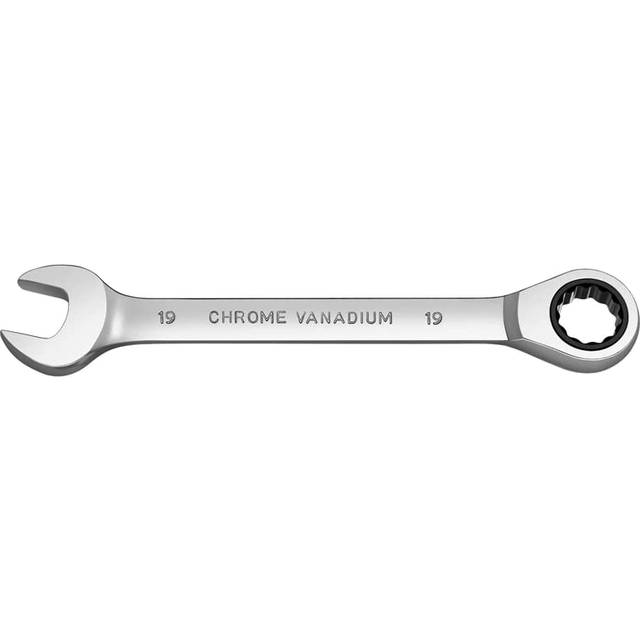 SDTOOLS CR-V Ratchet Spanner, Head Combination Fixed 10-25mm, (19mm)