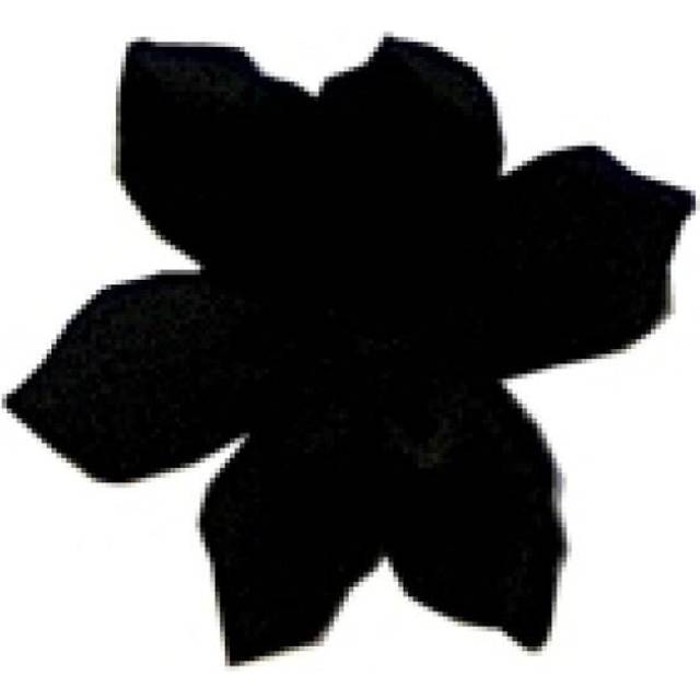 Berisfords Ribbon Petal Flowers 30 Black