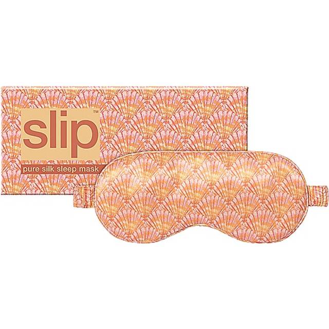 Slip Womens Orange/yellow Elasticated Padded Silk Sleep Mask - Orange/Yellow