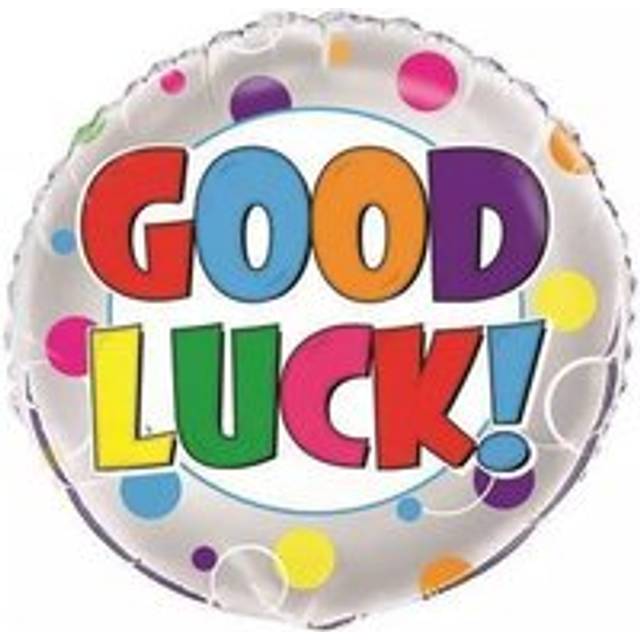 Unique Party Good Luck Colourful Letters Foil Balloon - Multicoloured - one size