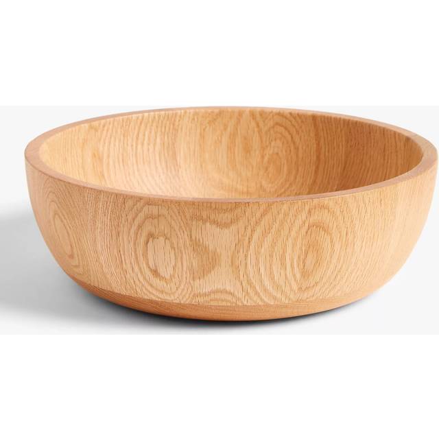 John Lewis Leckford Salad Bowl, 27.9cm, Oak Wood