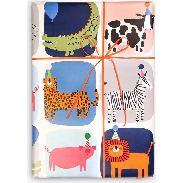 Caroline Gardner Kids Animal Print Wrapping Paper, 5m